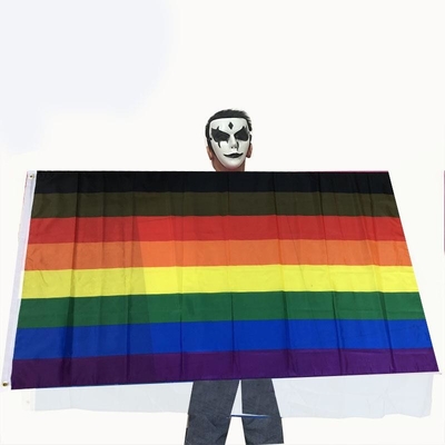 Lesbienne accrochante Pride Flag Custom Size de fanion de drapeau de la partie LGBT