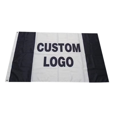 Drapeau extérieur adapté aux besoins du client d'écran en soie de Logo Printed Polyester Flag 3x5