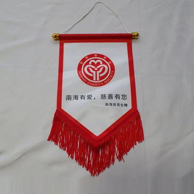 Sublimé imprimant la toile de coton de plaine de bannière de drapeau de fanion