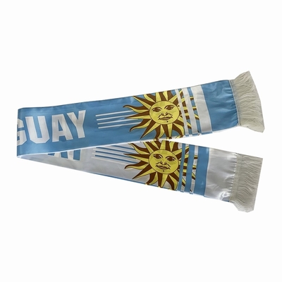 Écharpe faite sur commande du football de Yaoyang Uruguay d'écharpe d'impression de drapeau national