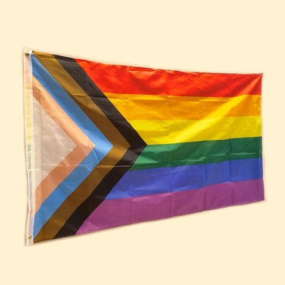 Polyester multicolore de Lgbt 3x5 Pride Flag 100D avec la couleur quatre