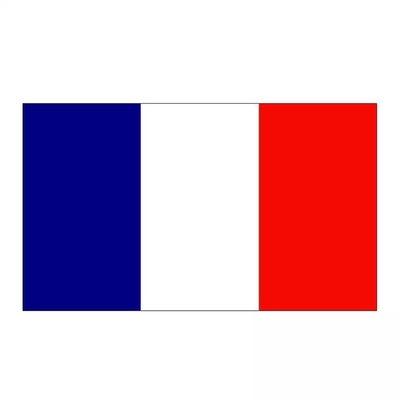 Imprimé 3X5FT France drapeau tricolore drapeau de pays 100% polyester prêt à expédier