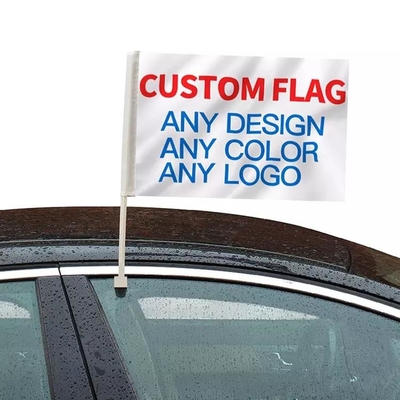 Drapeaux faits sur commande de voiture de l'Angleterre de polyester de drapeaux décoratifs faits sur commande de fenêtre de voiture