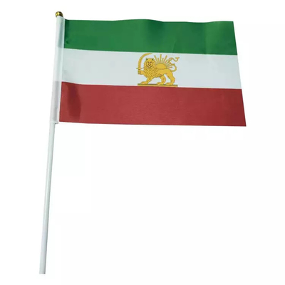Vieille main portative Iran Lion Mini Polyester Hand Held Flags de drapeau de l'Iran