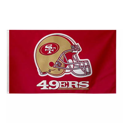 Drapeaux faits sur commande Eco Frendly de Team Flags 3x5ft du football de San Francisco 49ers de NFL SF