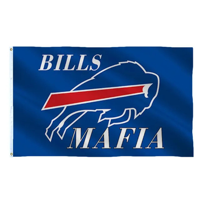 Salebuffalo affiche le football fait sur commande Team Flag Factory Directly Sale de NFL de drapeau de polyester