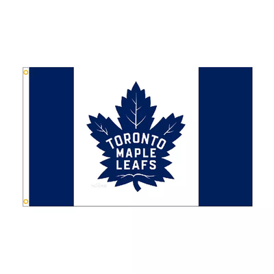 Drapeau chaud accrochant d'équipes de NHL de polyester de drapeau de drapeau fait sur commande de Toronto Maple Leafs